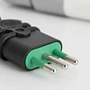 PACK 10 ENCHUFE MACHO 16A VOLANTE FANTON 2P+T 250V