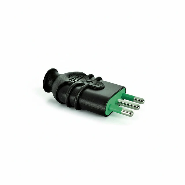 PACK 10 ENCHUFE MACHO 16A VOLANTE FANTON 2P+T 250V