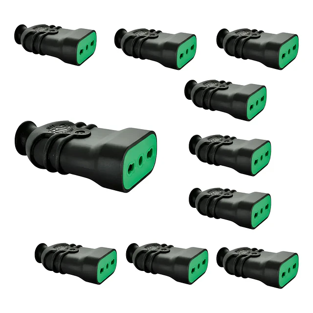 PACK 10 ENCHUFE HEMBRA 16A FANTON 2P+T 250V 