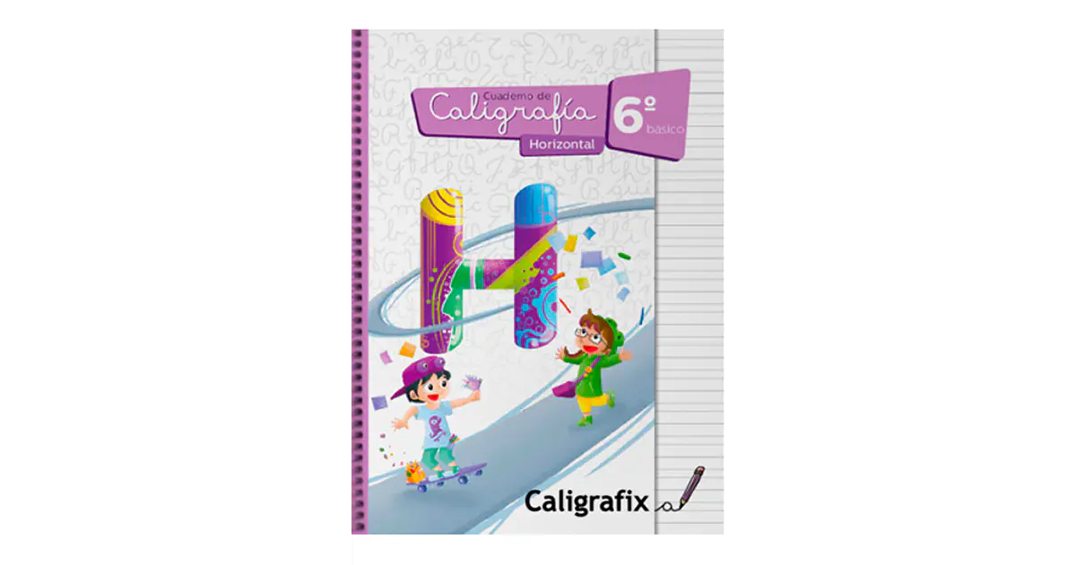 Caligrafía para 6° básico horizontal