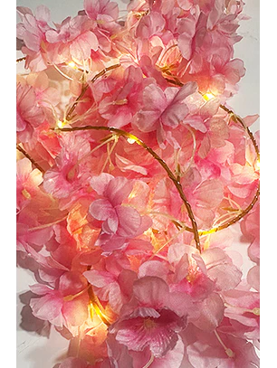 Flores con luces