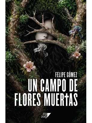 Un campo de flores muertas