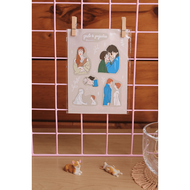 Set Sticker Orgullo y Prejuicio