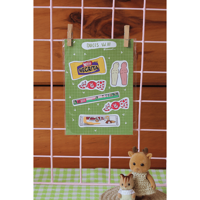Set Stickers Dulces vol3