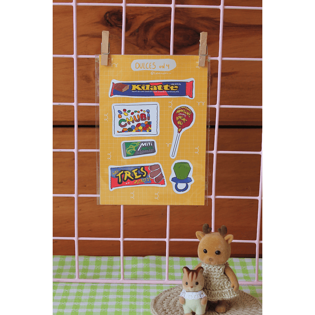 Set Stickers Dulces vol4