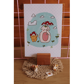 Print Tamaño A5 Inspirada en Totoro 