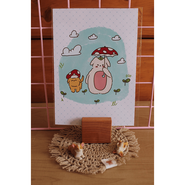 Print Tamaño A5 Inspirada en Totoro 