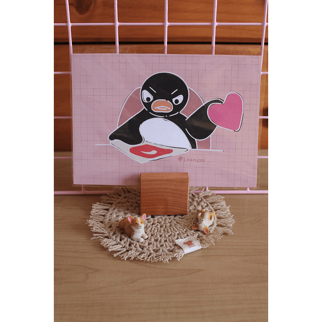 Print Tamaño A5 Pinguino enamorado