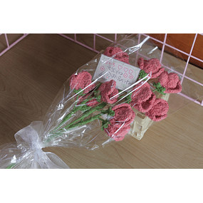 Ramo de flores de crochet El Viaje de Chihiro