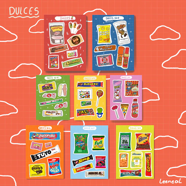 Stickers Dulces Vintage