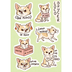 Set Stickers Perro Brucer
