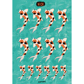 Set de Stickers Koi