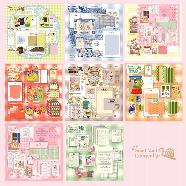 Snail Mail Pack/ Febrero-Marzo-Abril-Mayo-Junio-Julio-Agosto- Septiembre