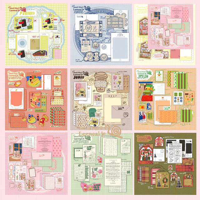 Snail Mail Pack/ Febrero-Marzo-Abril-Mayo-Junio-Julio-Agosto- Septiembre- Octubre
