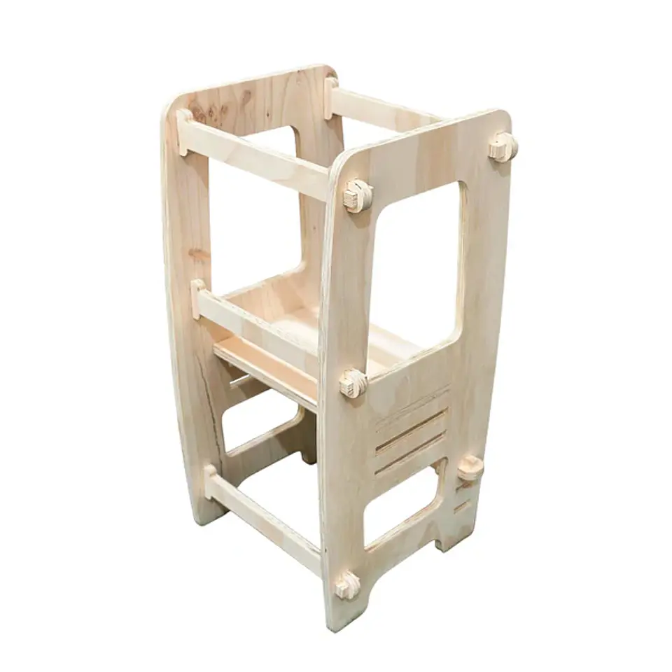 Torre de Aprendizaje Montessori de Madera para Niños 2