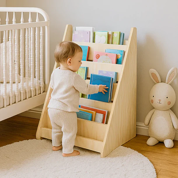 Librero Montessori de Madera para Niños 4