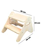 Escalera 2 en 1 Montessori de Madera para Niños (Escalón + Banquito) - Miniatura 4
