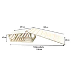 Túnel Montessori de Madera con Rampa Desmontable 2