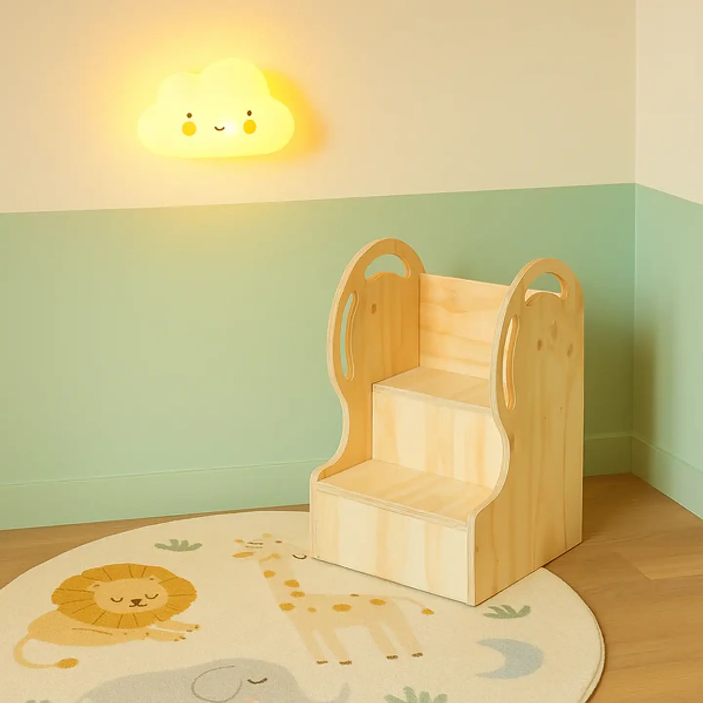 Escalera Montessori de Madera para Niños 1