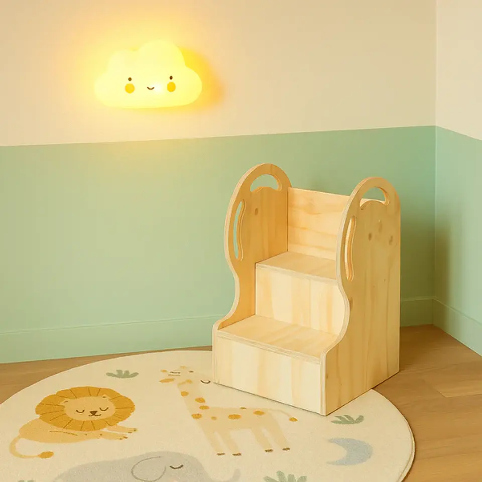 Escalera Montessori de Madera para Niños 1