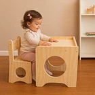 Escritorio Montessori de Madera para Niños con Silla 2