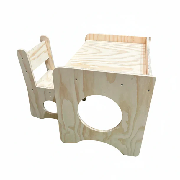 Escritorio Montessori de Madera para Niños con Silla 3