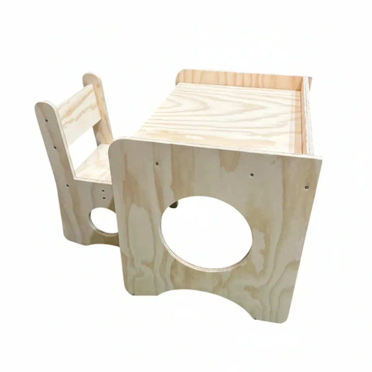 Escritorio Montessori de Madera para Niños con Silla 3
