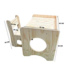Escritorio Montessori de Madera para Niños con Silla 4