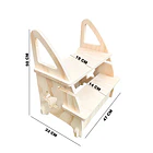 Banquito/Piso de Altura Montessori de Madera para Niños 4