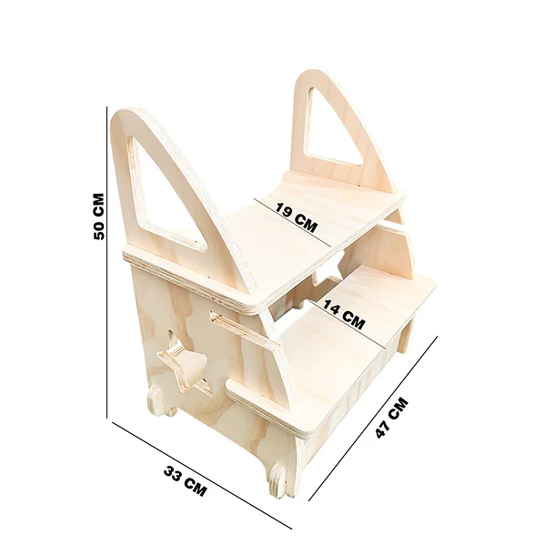 Banquito/Piso de Altura Montessori de Madera para Niños 4