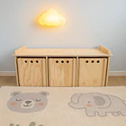 Organizador Montessori de Madera con Ruedas 1