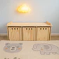 Organizador Montessori de Madera con Ruedas - Miniatura 1