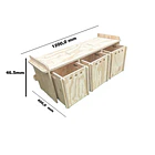 Organizador Montessori de Madera con Ruedas 4