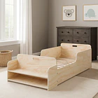 Cama Montessori de Madera con Almacenaje 1
