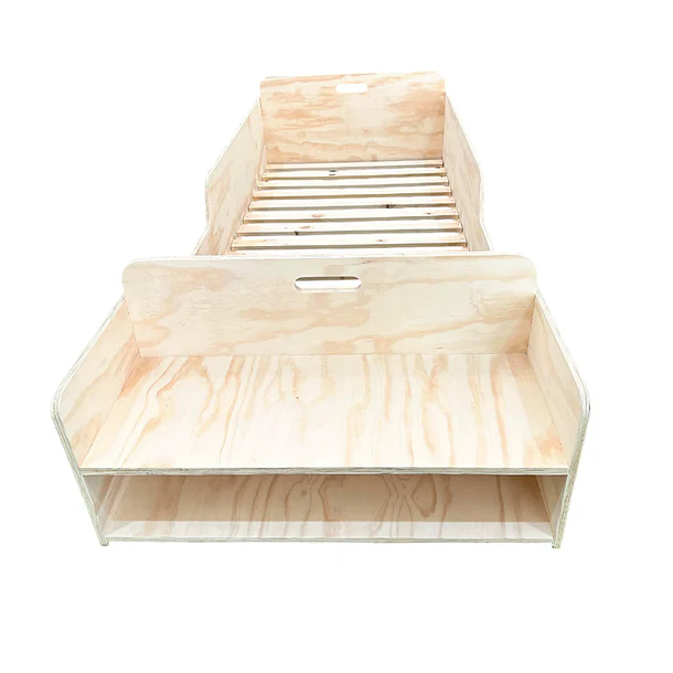 Cama Montessori de Madera con Almacenaje 2