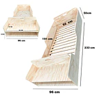 Cama Montessori de Madera con Almacenaje 4