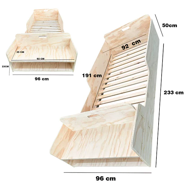Cama Montessori de Madera con Almacenaje 4