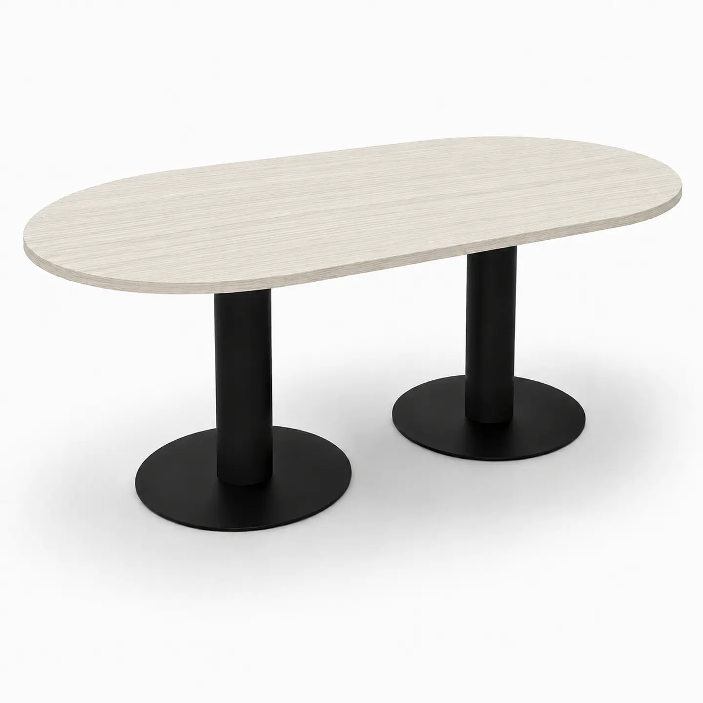 Mesa de reunión ovalada 200x80 cm  6