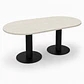 Mesa de reunión ovalada 200x80 cm  - Miniatura 6
