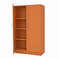 Estante melamina 4 repisas con puertas  - Miniatura 1