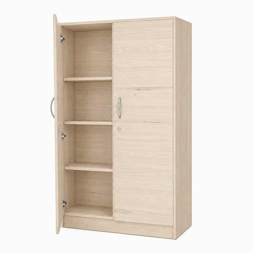 Estante melamina 4 repisas con puertas  4