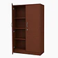 Estante melamina 4 repisas con puertas  - Miniatura 2