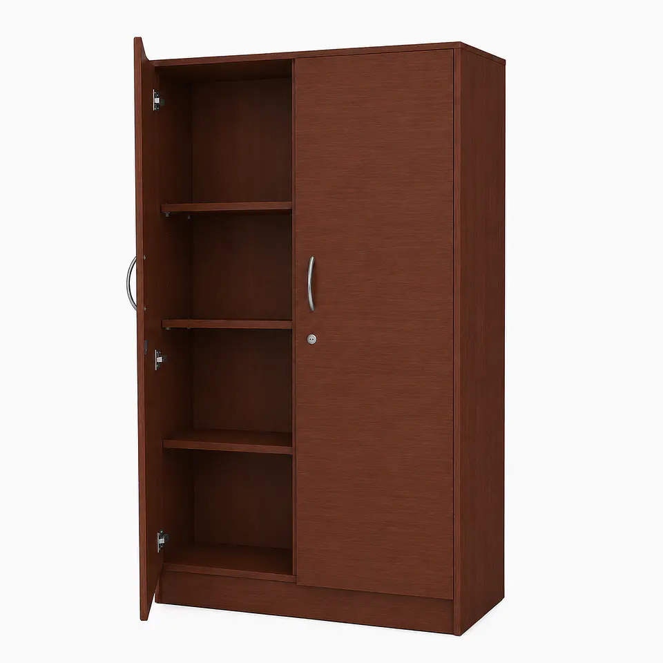 Estante melamina 4 repisas con puertas  2