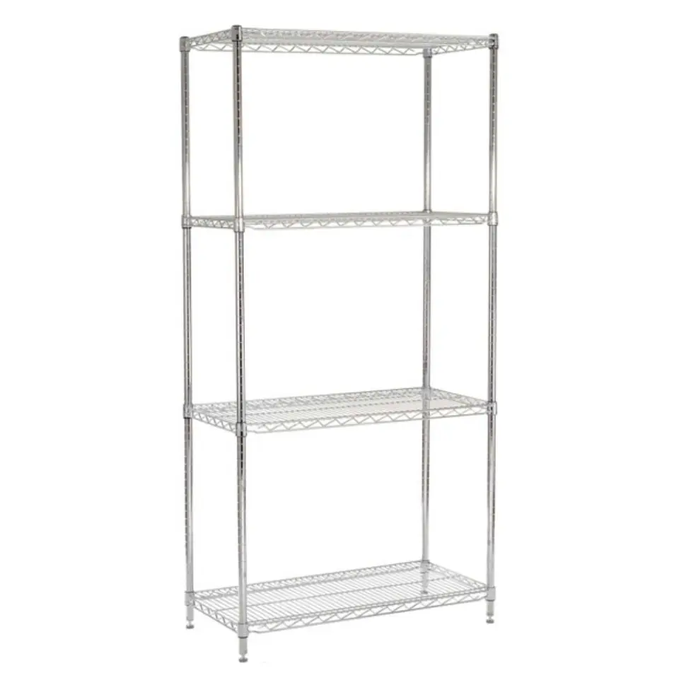  Estante 90x45x180 cm acero cromado prochef. capacidad 480 kg 1