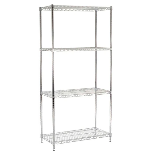 Estante 90x45x180 cm acero cromado prochef. capacidad 480 kg