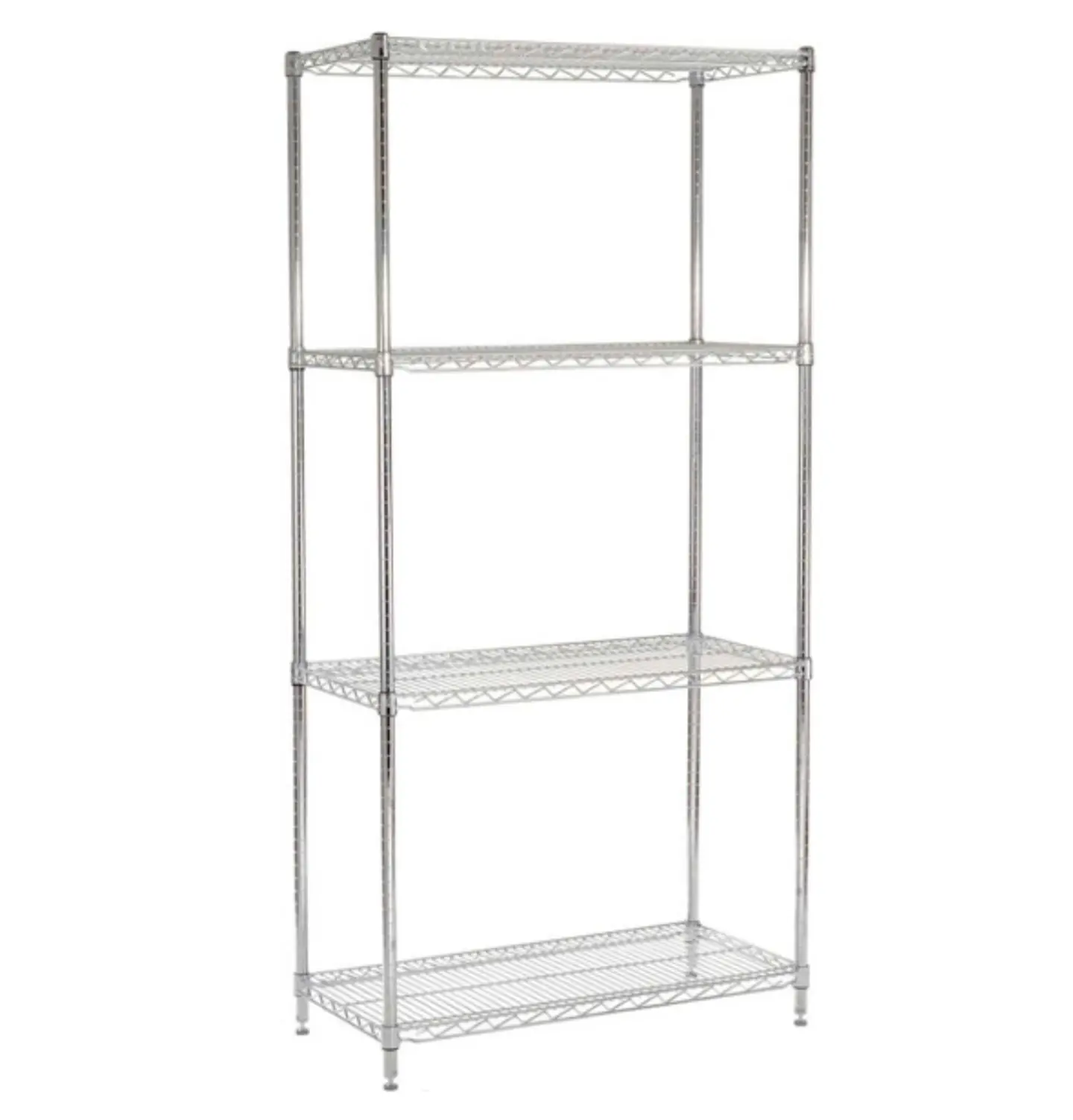 Estante 90x45x180 cm acero cromado prochef. capacidad 480 kg 1