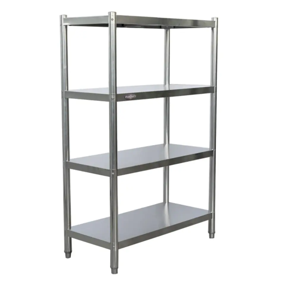  Estante 4 bandejas lisas. 90x50x155 cm. acero inox 1