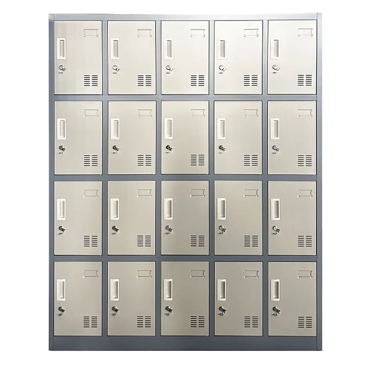 Locker casillero metálico 5 cuerpos 20 puertas 2