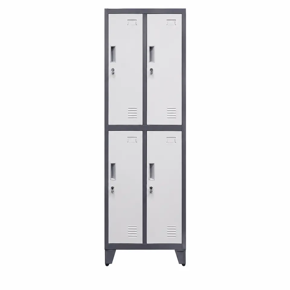 Locker metálico de 2 cuerpos 4 puertas CTT  1