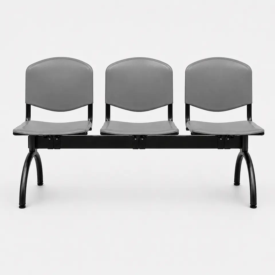 Banqueta de 3 cuerpos polipropileno  27